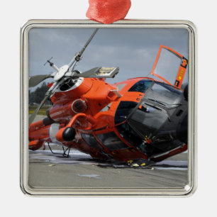 Helikopter för delfin som MH-65 kraschas på Arca Julgransprydnad Metall