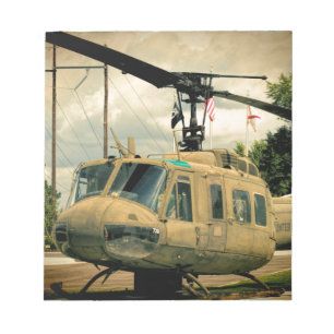 Helikopter för militär för vintageVietnam Era Uh-1 Anteckningsblock