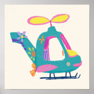 Helikopter från 'Dream to Fly'-uppsättning Poster