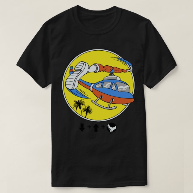 Helikopter Kick T Shirt (Design framsida)