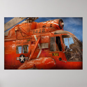 Helikopter - kustbevakninghelikopter poster