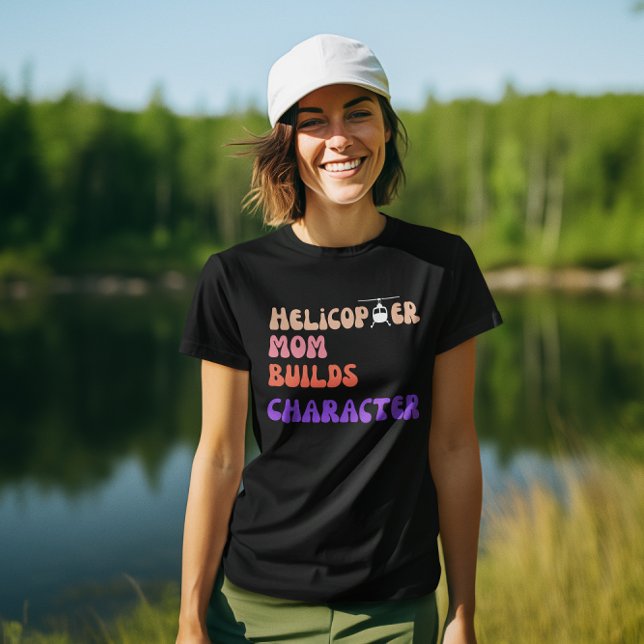 Helikopter MAMMA Bygger tecken, Funny offert,Mamma T Shirt (Skapare uppladdad)