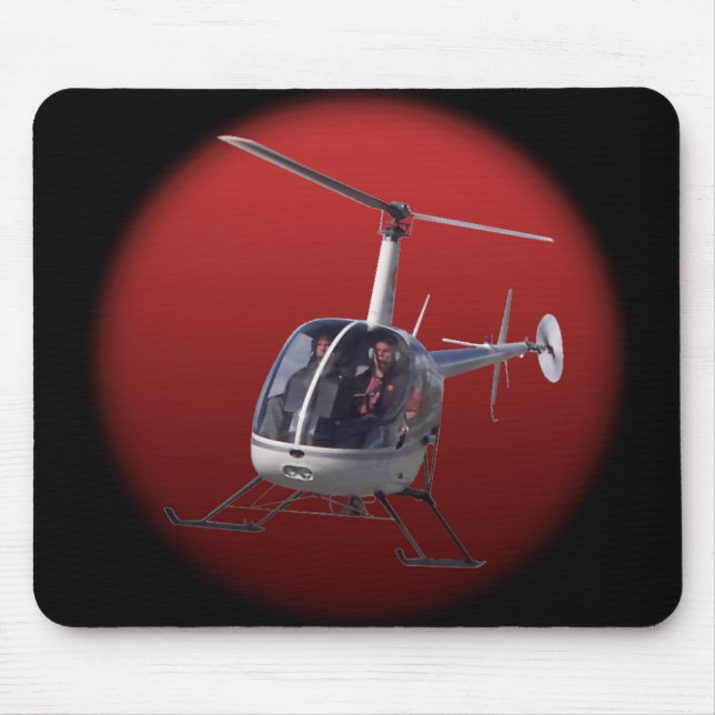 Helikopter Mousepad Flies Chopper Helicopter Gift Musmatta (Framsidan)