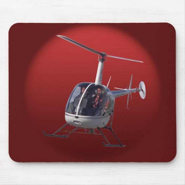 Helikopter Mousepad Flies Chopper Helicopter Musmatta (Framsidan)
