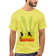 Helikopter och solnedgång