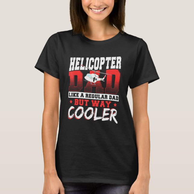 Helikopter Pappa som ett reguljärt Pappa, men som  T Shirt (Framsida)