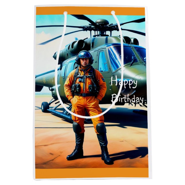 Helikopter Pilot Birthday (Framsidan)
