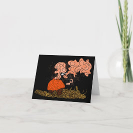 Helikopter Puffball Mushroom Kort