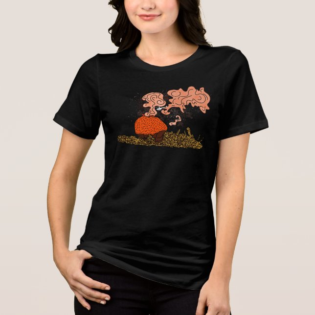 Helikopter Puffball Mushroom T Shirt (Framsida)