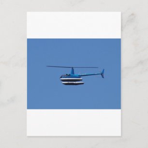 Helikopter R44 med flöten Vykort