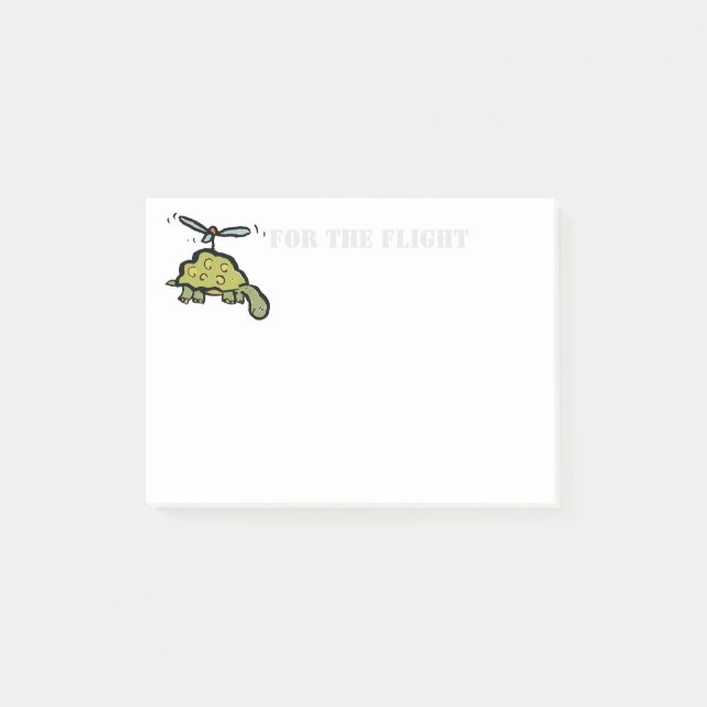 helikopter-sköldpaddan post-it block (Framsida)