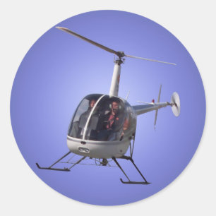Helikopter Stickers Roligt Helicopter Gift & Stick Runt Klistermärke