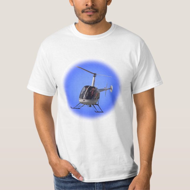 Helikopter T-shirt-Coola Unisex Flies Chopper Tees Tee (Framsida)