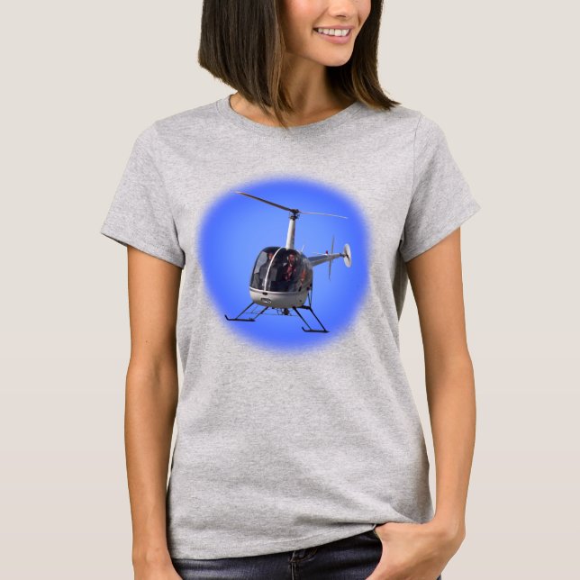 Helikopter T-shirt Kvinnor i Chopper Shirt Plus St (Framsida)