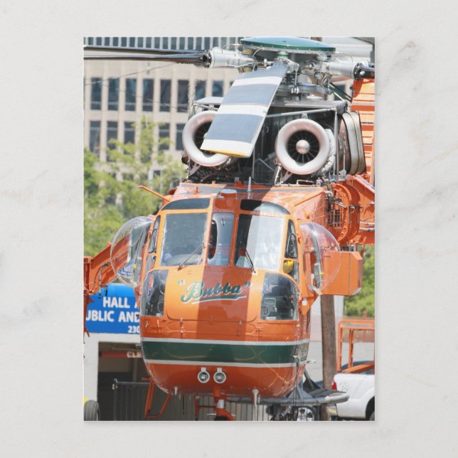 helikopter vykort (Framsida)