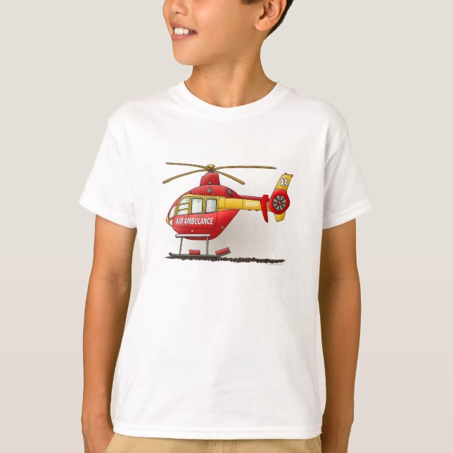 Helikopterambulans T Shirt (Framsida)
