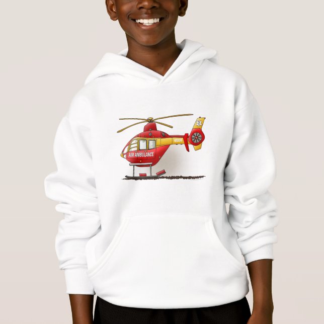 Helikopterambulansen lurar tröjan tee (Framsida)