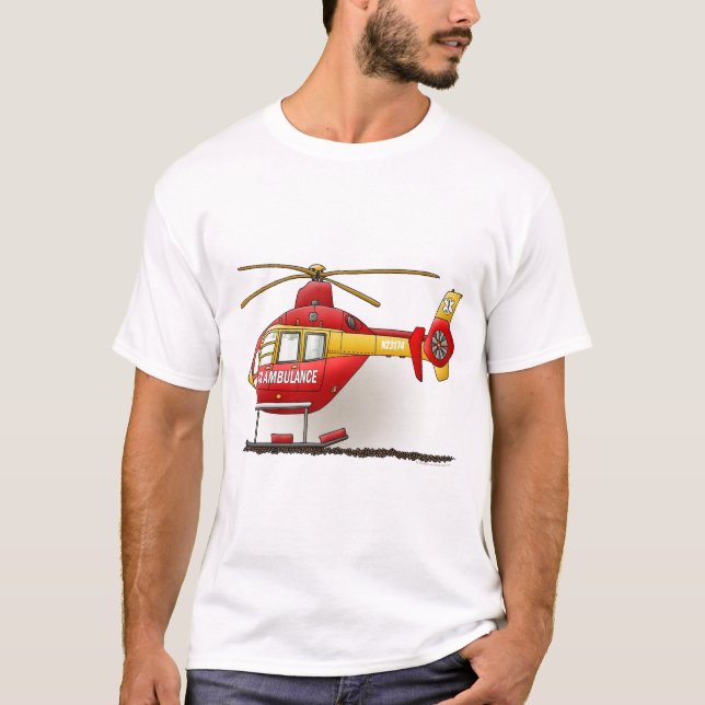 Helikopterambulansmanar tanktop t-shirt (Framsida)