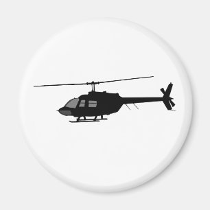 Helikopteravbrytarsilhouetten skräddarsy färg magnet