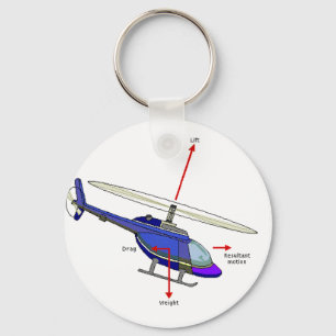 Helikopterflygdiagram Nyckelring