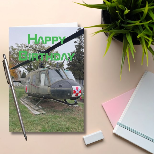 Helikopterflygplan, Coola Aviation Birthday Kort (Skapare uppladdad)