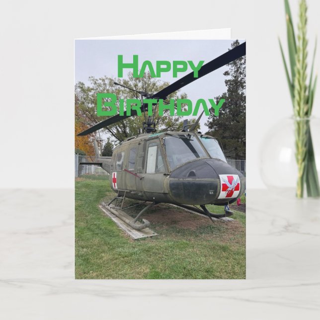 Helikopterflygplan, Coola Aviation Birthday Kort (Framsida)
