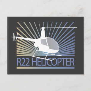 Helikopterflygplan Vykort