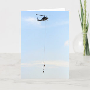 Helikopterhälsningkort Kort
