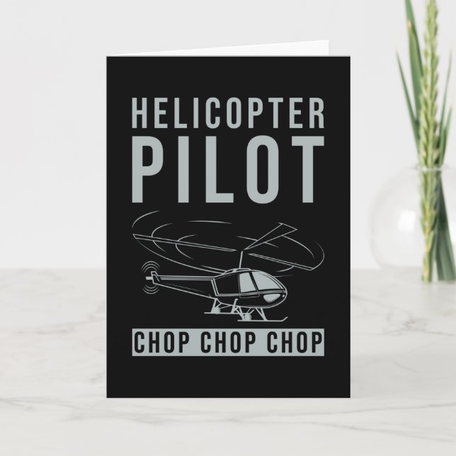 Helikopterhelikopterpilot Pilot Gift Kort (Framsida)
