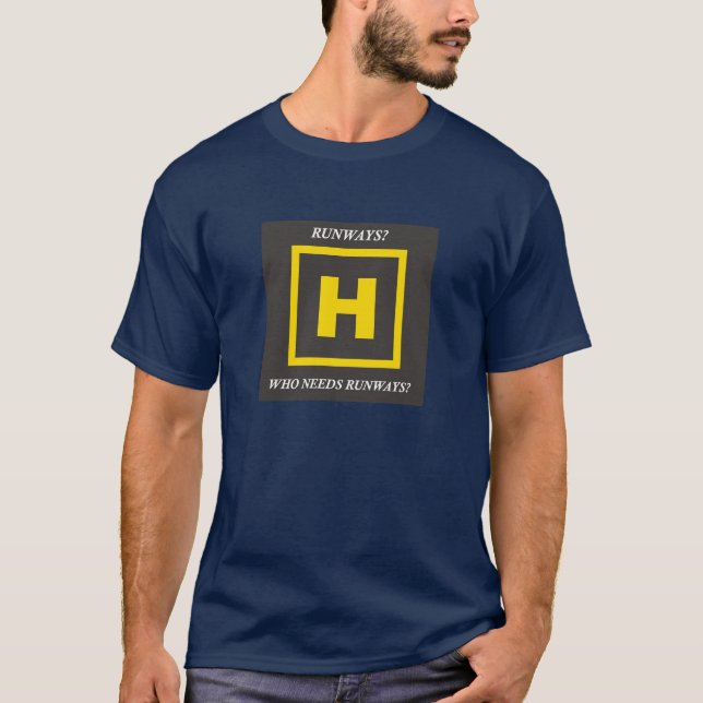 Helikopterlandningsbanor T-shirt (Framsida)