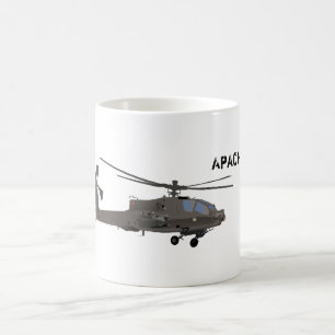 Helikoptermugg för AH-64 Apache Kaffemugg
