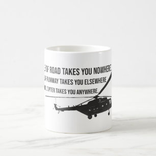 Helikoptermugg med Quotation Kaffemugg