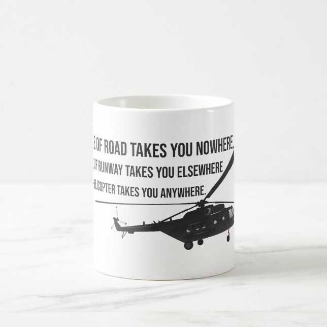 Helikoptermugg med Quotation Kaffemugg (Center)