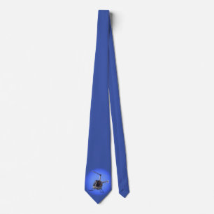 Helikoptern binder stilfulla flygavbrytarslipsar slips