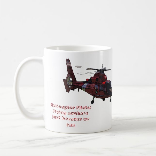 Helikoptern lotsar: Flygingenstans Kaffemugg (Vänster)