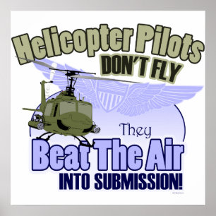 Helikoptern Pilots flyger inte [UH-1] Poster