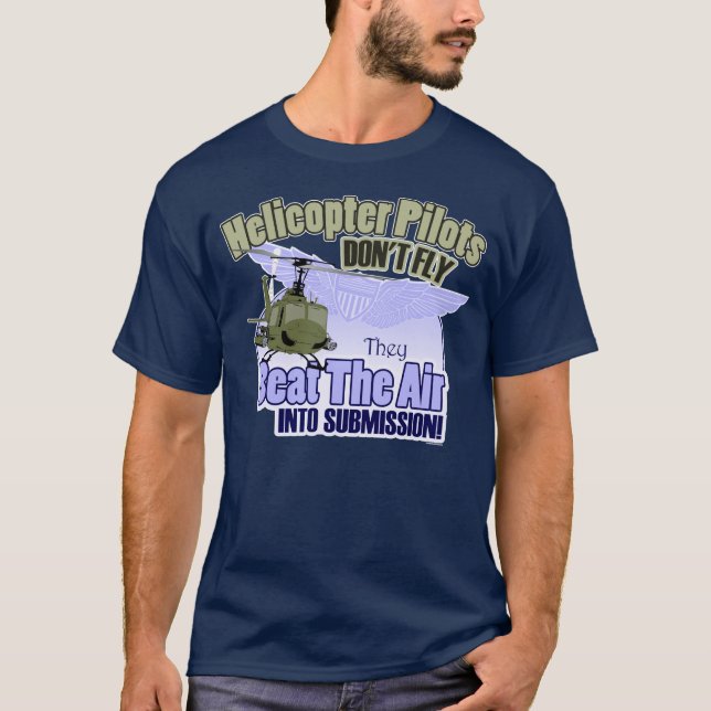 Helikoptern Pilots flyger inte [UH-1] T Shirt (Framsida)