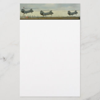 Helikoptern vadderar brevpapper