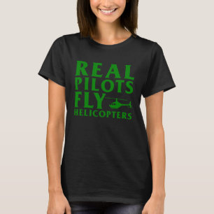Helikopterpilot För manar Women Flight Instructor T Shirt