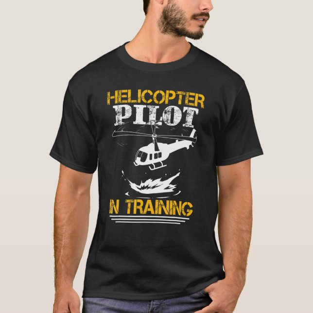 Helikopterpilot under utbildning t shirt (Framsida)
