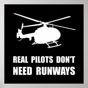 Helikopterpilotbanor Poster