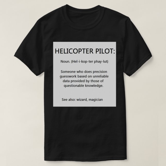 Helikopterpiloter 2 t shirt (Design framsida)