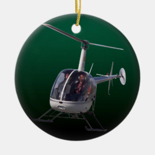 Helikopterprydnaden personifierar julgransprydnad keramik