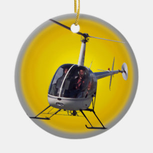 Helikopterprydnaden personifierar julgransprydnad keramik