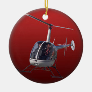 Helikopterprydnaden personifierar julgransprydnad keramik
