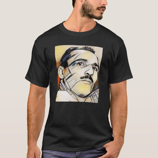 Helio Gracie konstverk Stylized Shirrt T Shirt (Framsida)