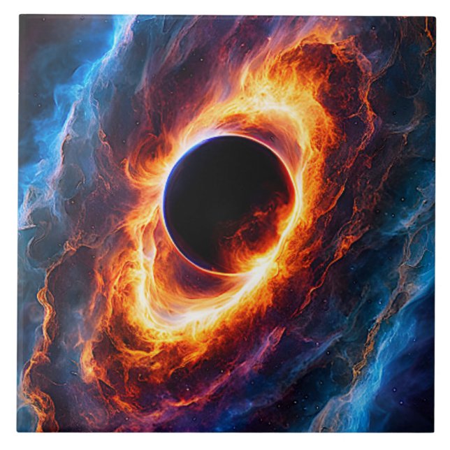 ’Helionis’ - Nebula och Galaxies Kakelplatta (Framsidan)