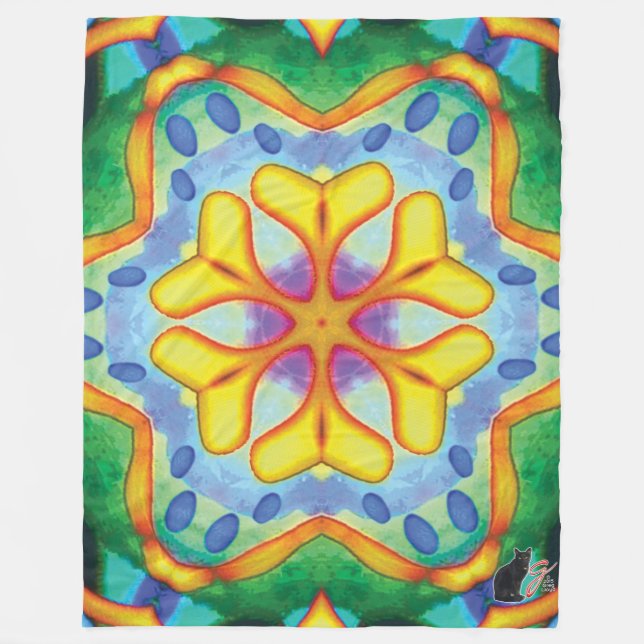 Helios Kaleidoscope Fleece Blanket (Framsidan)