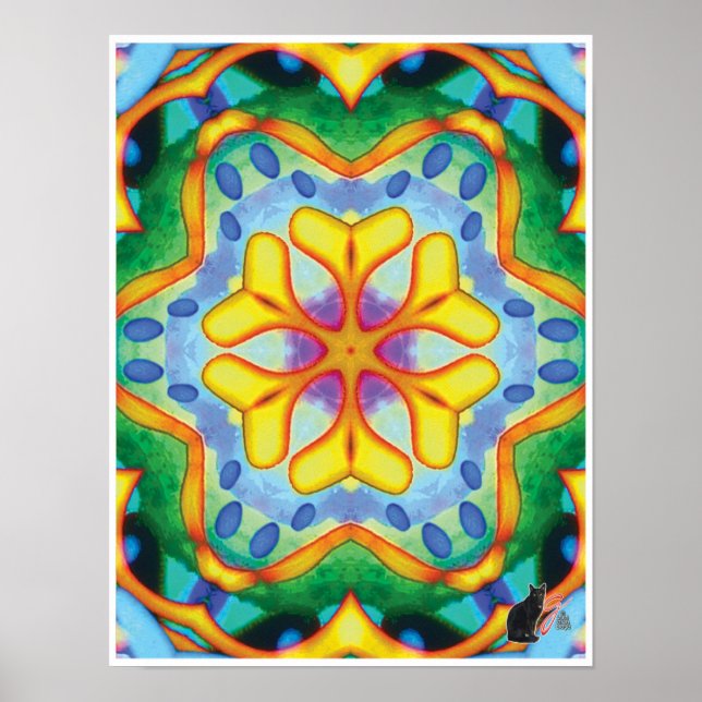 Helios Kinetic Collage Kaleidoscope Poster (Framsidan)