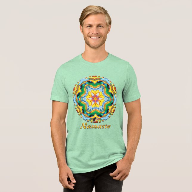 Helios Namaste Kalejdoskop T Shirt (Framsida Full)